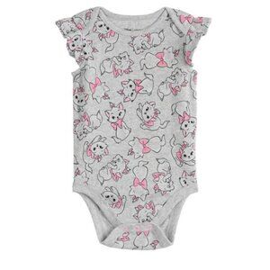 Disney X Baby Bean | "The Aristocats" Gray Marie Baby Bodysuit | Size 6 Months